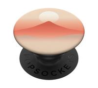 Conception de Paysage Minimal Mountain Sun Soft Horizon PopSockets PopGrip Adhésif