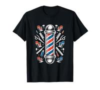 Conception de poteaux et d'outils de barbier T-Shirt