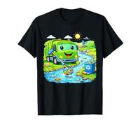 Conception de Recyclage pour Enfants Dumpy The Garbage Truck River Cleanup T-Shirt