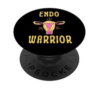 Conception de Sensibilisation et d'autonomisation à l'endométriose Endo Warrior PopSockets PopGrip Adhésif