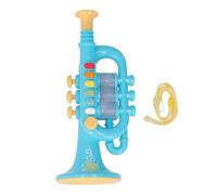 Conception de Simulation de Jouet Corne, Musique Interactive Jouer à Un Jeu de korne d'éclairage Dynamique Instrument de Musique avec Longe pour Les Enfants de Plus de 3 Ans (Blue)