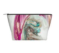 Conception de Surface en marbre doré Vert Violet, Trousse de Toilette Trousse de Maquillage Sac à cosmétiques Trousse de Toilette de Voyage Portable