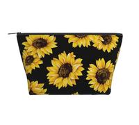Conception de Tournesol, Trousse de Toilette Trousse de Maquillage Sac à cosmétiques Trousse de Toilette de Voyage Portable