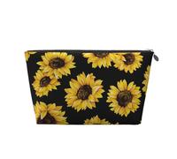 Conception de Tournesol, Trousse de Toilette Trousse de Maquillage Sac à cosmétiques Trousse de Toilette de Voyage Portable