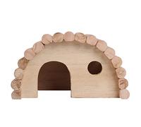 Conception de Ventilation, demi-fermé Espace, Matériau de Cèdre qualité Supérieure Nid Maison Hamster avec Toit arqué, Lit en Bois Petit Animal et Jouet pour Gerbilles Chinchillas Cobayes Cobaye