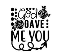 conception de versets bibliques Stickers lettrage 67.2x77.6cm Personnalisation Noir