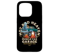 Conception de Voitures Anciennes Hotrod Heaven Muscle Car Garage aux États-Unis Coque pour iPhone 15 Pro