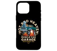 Conception de Voitures Anciennes Hotrod Heaven Muscle Car Garage aux États-Unis Coque pour iPhone 16 Pro Max