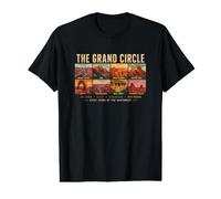 Conception de Voyage dans Le sud-Ouest des Parcs nationaux du Grand Circle T-Shirt Graphique avec Valeur