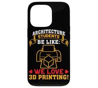 Conception d'impression 3D pour étudiant en architecture Coque pour iPhone 13 Pro