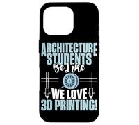 Conception d'impression 3D pour les étudiants en architecture Coque pour iPhone 16 Pro