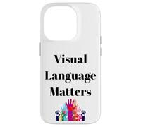 Conception d'inclusion de Signes ASL pour sourds et sourds Coque pour iPhone 14 Pro