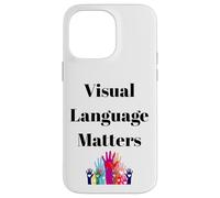 Conception d'inclusion de Signes ASL pour sourds et sourds Coque pour iPhone 14 Pro Max