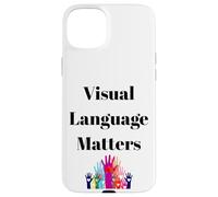 Conception d'inclusion de Signes ASL pour sourds et sourds Coque pour iPhone 15 Plus