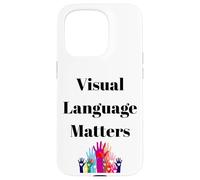 Conception d'inclusion de Signes ASL pour sourds et sourds Coque pour iPhone 15 Pro