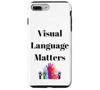 Conception d'inclusion de Signes ASL pour sourds et sourds Coque pour iPhone 7 Plus/8 Plus