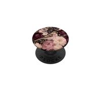 Conception d'oiseaux et de Fleurs de Pinson et de Pivoine PopSockets PopGrip Adhésif