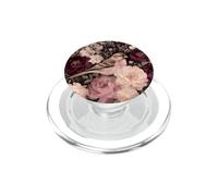 Conception d'oiseaux et de Fleurs de Pinson et de Pivoine PopSockets PopGrip pour MagSafe