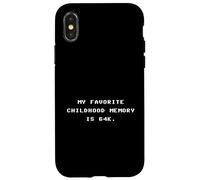 Conception d'ordinateur Vintage Retro Memory 64 Gamer Coque pour iPhone X/XS
