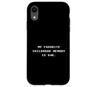 Conception d'ordinateur Vintage Retro Memory 64 Gamer Coque pour iPhone XR