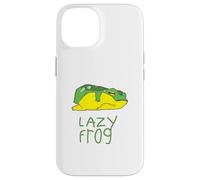 Conception drôle d'une Grenouille paresseuse Qui dort de Son Coque pour iPhone 14