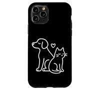 Conception du cœur de chat pour chats - Amateur minimaliste Coque pour iPhone 11 Pro