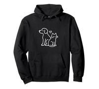 Conception du cœur de chat pour chats - Amateur minimaliste Sweat à Capuche