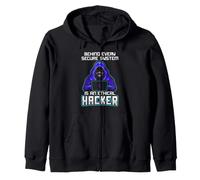 Conception du système sécurisé Ethical Hacker Cyber Security Sweat à Capuche