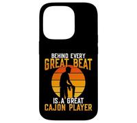 Conception d'un joueur de cajon pour percussions Kachon Cajónist Coque pour iPhone 14 Pro