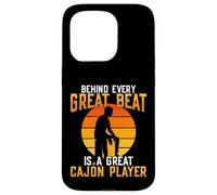 Conception d'un joueur de cajon pour percussions Kachon Cajónist Coque pour iPhone 15 Pro
