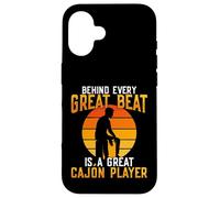 Conception d'un joueur de cajon pour percussions Kachon Cajónist Coque pour iPhone 16