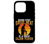 Conception d'un joueur de cajon pour percussions Kachon Cajónist Coque pour iPhone 16 Pro