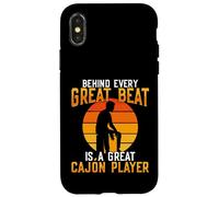 Conception d'un joueur de cajon pour percussions Kachon Cajónist Coque pour iPhone X/XS