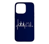 Conception d'un Nageur synchronisé avec Battement de cœur et électrocardiogramme Coque pour iPhone 15 Pro Max