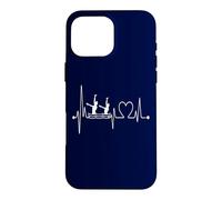 Conception d'un Nageur synchronisé avec Battement de cœur et électrocardiogramme Coque pour iPhone 16 Pro Max