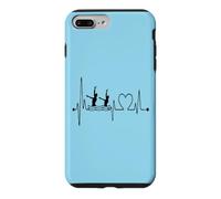 Conception d'un Nageur synchronisé avec Battement de cœur et électrocardiogramme Coque pour iPhone 7 Plus/8 Plus