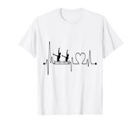 Conception d'un Nageur synchronisé avec Battement de cœur et électrocardiogramme T-Shirt