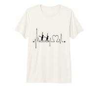 Conception d'un Nageur synchronisé avec Battement de cœur et électrocardiogramme T-Shirt Haut de Gamme