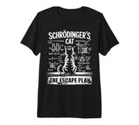 Conception d'un Plan Scientifique d'évasion drôle avec Le Chat de Schrödinger T-Shirt Haut de Gamme
