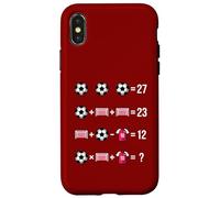Conception d'une énigme d'équations mathématiques de Football : résolvez Le Casse-tête 67 Coque pour iPhone X/XS