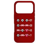 Conception d'une énigme d'équations mathématiques de Football : résolvez Le Casse-tête 67 Coque pour iPhone 17 Pro