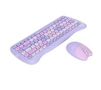 Conception Exquise 2.4 G Clavier sans Fil - Rate de Clavier sans Fil avec Une énergie D'épargne Technologique Intelligente pour la Tablette ABS White (Couleur mélangée Violette)