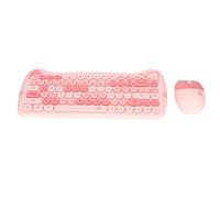 Conception Exquise 2.4 G Clavier sans Fil - Rate de Clavier sans Fil avec Une énergie D'épargne Technologique Intelligente pour la Tablette ABS White (Couleur mélangée Rose)