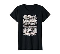 Conception Florale de Fille têtue obstinée T-Shirt Graphique avec Valeur