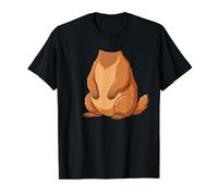 Conception Graphique d'animaux des Bois de Dessin animé Marmotte T-Shirt Graphique avec Valeur, Homme, Noir, L