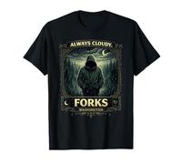 Conception Graphique de Always Cloudy Forks, Washington Moody Forest T-Shirt