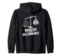 Conception Graphique de l'échelle d'égalité des Travailleurs sur Les milliardaires Sweat à Capuche
