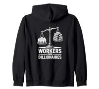 Conception Graphique de l'échelle d'égalité des Travailleurs sur Les milliardaires Sweat à Capuche