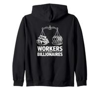 Conception Graphique de l'échelle d'égalité des Travailleurs sur Les milliardaires Sweat à Capuche