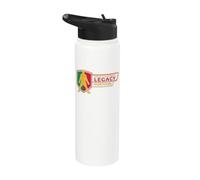 Conception graphique des supporters de la légende du football portugais 26 Legacy Stainless Steel Insulated Water Bottle